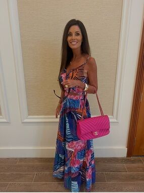 🏝️ VACAY READY!! Worn Once! Chicways Tropical Print Top/Bottom Maxi Skirt